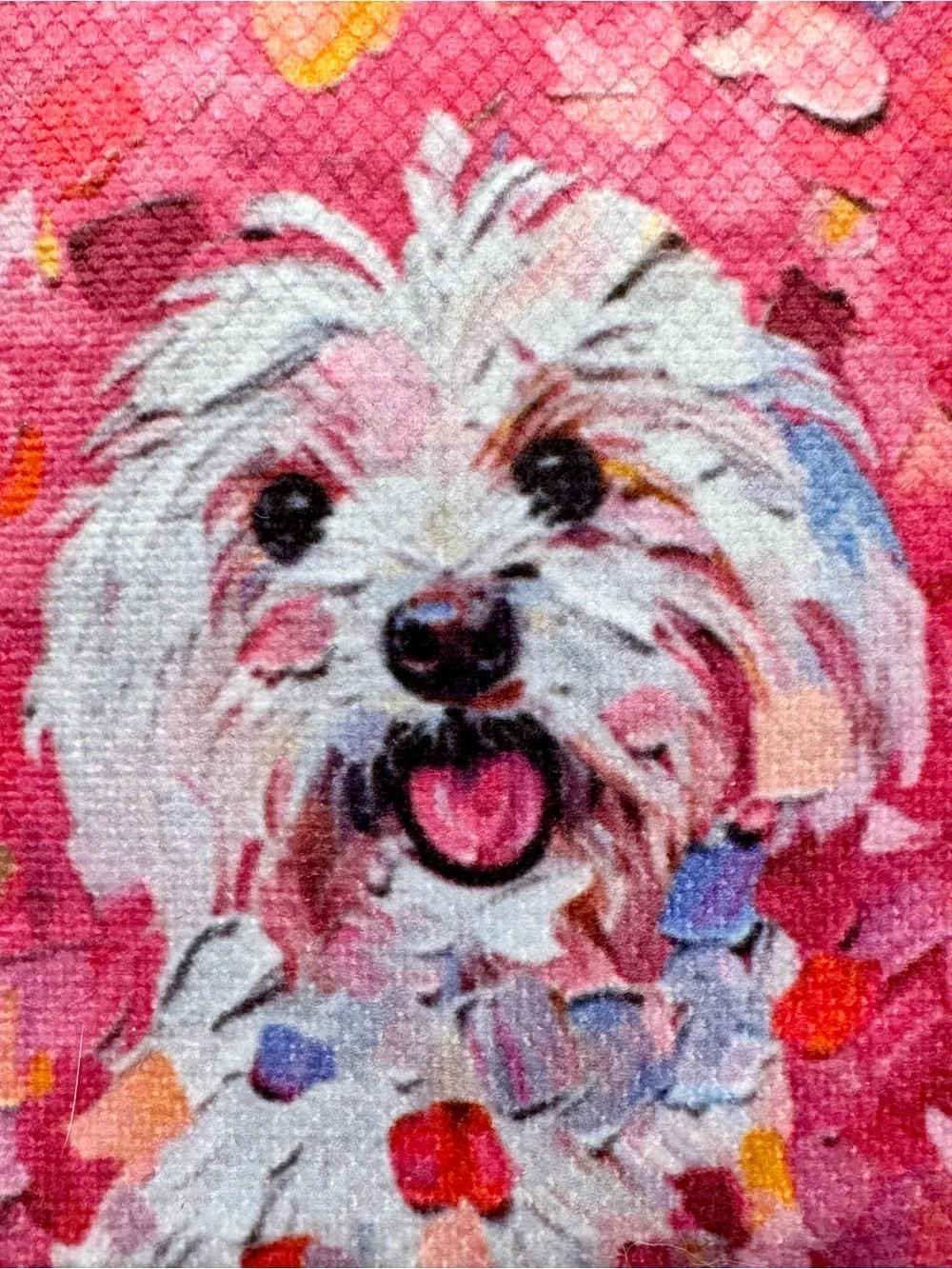 New Maltese Pink Zip Bag Dog Walk Treat Accessory Pouch w/ Clip & Charm - 4”x4”